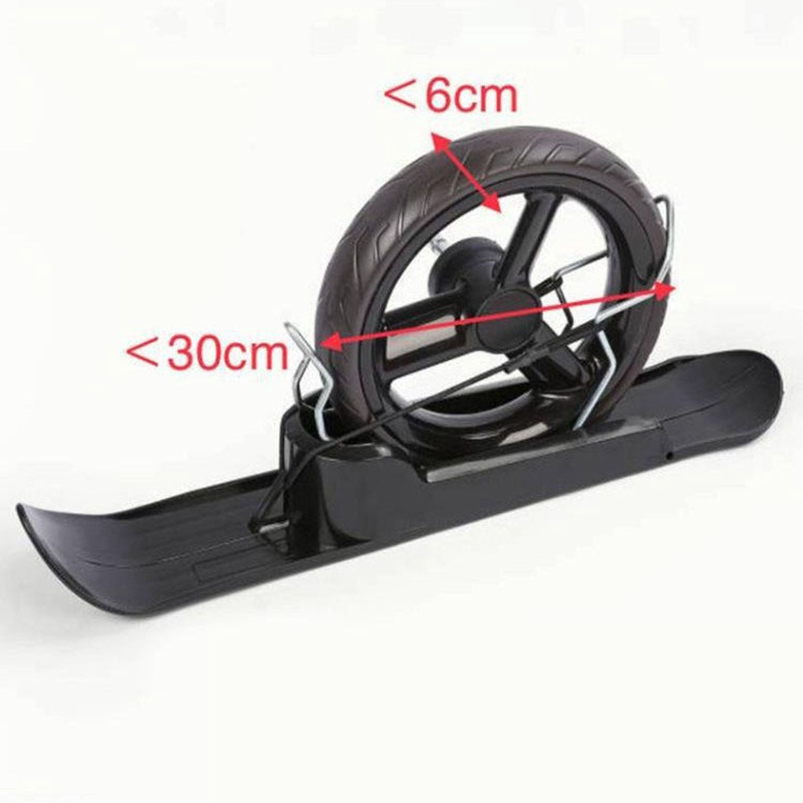 Ki*ds Wheelchair Balance Bike Snow Sled Ski Accessories, Easy Install Detachable Winter Outdoor Stroller Sleds, Sturdy Safe Multi-Purpose Snowboard Attachment for Family Winter Adventure Use