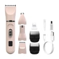 thumbnail image 2 of 4 in 1 Pet Hair Clipper Dog Grooming Shaver Kit USB Rechargeable Low Noise Washable Blade Head for Home Pet Grooming Hair Trimming for Small Medium Large Dogs Cats Puppies Kittens Supplies, 2 of 6