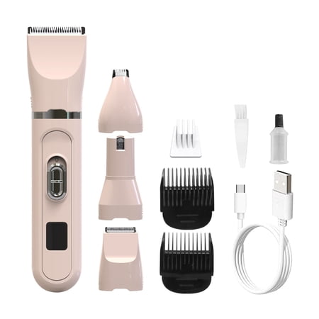 Pet Shaver Dog 4 In 1 Hair Pusher Pet Clipper Digital Nail Sharpener Hair Clipping Lubricant 2ml