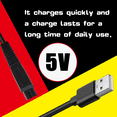 thumbnail image 5 of 5V USB Charger Cable for Freebird Head Shaver Kit, Charger Cable Compatible with FlexSeries Electric Head Hair Shaver for Freedom Grooming Charging, with 1 Cleaning Brush, 3.3ft Power Cord, 5 of 6