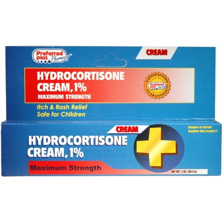 Hydrocortisone 1% Crème 1 oz (Lot de 4)