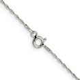 thumbnail image 3 of Sterling Silver 1.25mm Loose Rope Chain (30 X 1.25) Made In Italy qpe65-30, 3 of 5