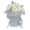 Milk white, variant on Realistic Silk Flower Bridal Bouquet with Pearls and Tulle – Wedding Ceremony & Formal Occasion Essential