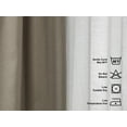 thumbnail image 2 of 3S Brother's 4 Panels Mix and Match Curtains 2 solid Decorative Linen Look curtains and 2 Sheer Linen look Curtains Hanging Back Tap & Rod Pocket Office, Luxury Home Deco Each 28"x84" Barley-Ecru, 2 of 6