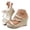 White, variant on Dakaela Dressy Wedge Sandals for Women 3.54 Inch Casual Summer Platform Slides Open Toe Strappy Beach Vacation Walking Shoes (6,Black)