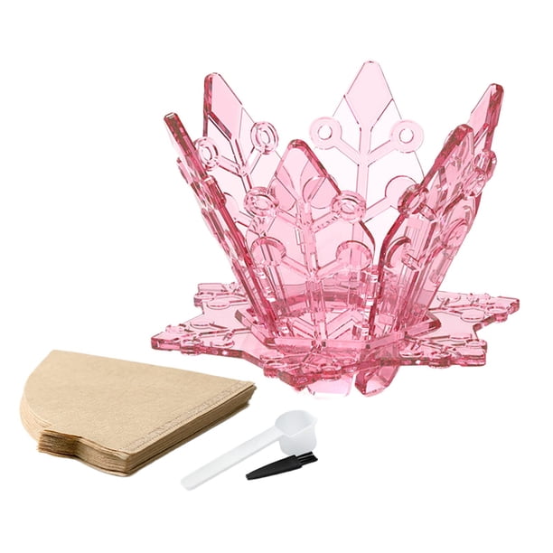 Taza de filtro de café perfecl reutilizable goteo portátil rosa