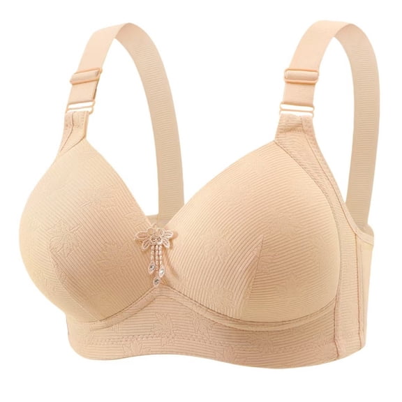 successthop Push Up Bras for Women Wireless Everyday Wear Breathable Lightweight No Underwire Comfortable Ladies Bra 38