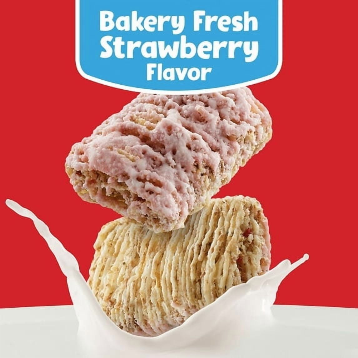 Kellogg's Frosted Mini-Wheats Breakfast Cereal, Kids Cereal, Family Breakfast, Family Size, Strawberry, 20oz Box (1 Box)pack of 4