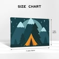 thumbnail image 5 of LNWH Wall Art Prints, Adventure Travel Tented Camp Pattern Canvas Painting for Living Room Bedroom Office Home Wall Decoration, 11.8x7.8 Inch, 5 of 8