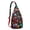Red-44, variant on Colorful Dino Sling Backpack - Cute Dinosaur Design Shoulder Bag, Water-Resistant Daypack for Travel