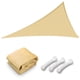 thumbnail image 1 of Yescom 28FT Triangle Sun Shade Sail Canopy 97% UV Block Commercial Carpark Pool Camping Playground Outdoor Beige, 1 of 10