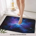thumbnail image 6 of Blue Purple Clouds Doormat Outdoor Entrance 18"x30", Modern Abstract Stars Sky Absorb Moisture Dirt Door Mats, Non-Slip Rubber Backing Floor Mats Indoor, Low-Profile Front Door Rugs, 6 of 9