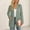 Army Green, variant on Women's Eyelet Knit Cardigan, Long Sleeve Open Front Coat with Pockets, Lightweight Casual Duster Outerwear Beige XXL