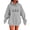 Gray, variant on Oversized Hoodies for Women Plus Size Drawstring Graphic Hoodie Loose Preppy Sweatshirt with Pocket Womens Pullover
