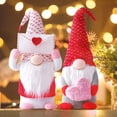thumbnail image 4 of Orchip Valentines Day Gnome Plush - Mr and Mrs Scandinavian Tomte Elf Decorations - Stuffed Plush Ornaments - Swedish Tomte Dwarf Figurines Table Gnomes Decor Gifts Presents, 4 of 9