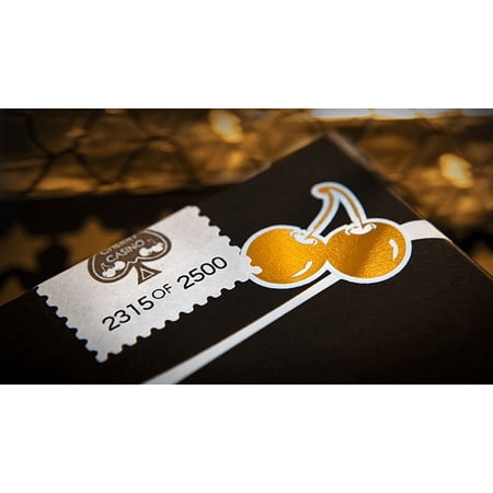 Cherry Casino Monte Carlo Black and Gold - Limited Edition Playing Cards