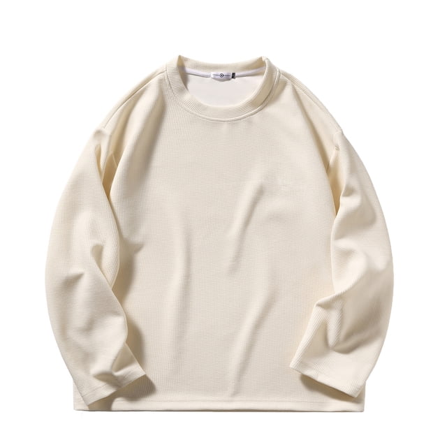 AherBiu Sweatshirts Grande Taille pour Hommes Col Rond Léger Pull Athlétique Mode Automne Décontracté Extérieur Course Sweatshirt