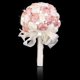 thumbnail image 2 of Faux Ramo Rosa Para La Boda De Honor Nupcial De La Flor De Marfil + Rosa Yotijar Ramo de novia, 2 of 10