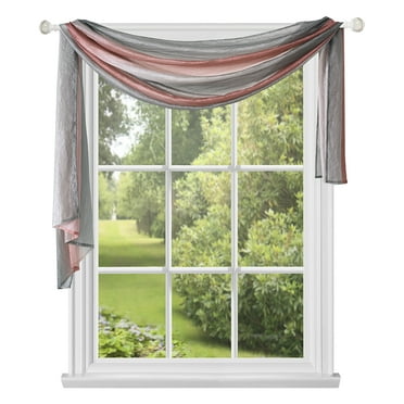 Simple Elegance by Ben&Jonah Ombre Window Curtain Scarf 50" x 144" - Blush