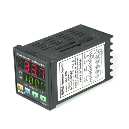 Automatic Digital LED PID Temperature Controller Thermometer RRR 2 Alarm Relay Output TC/RTD