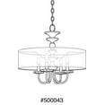thumbnail image 4 of Progress Lighting, Looking Glass, 4-Light Pendant, Polished Nickel, Seeded Glass Shade, 4 of 12