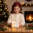 thumbnail image 5 of WYBXZ Ceramic Lighted Christmas House, LED Holiday Village Decor for Mantel Display, 5 of 8