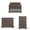 Dapper Gray, variant on Child Craft Redmond Crib, Dresser & Chest Nursery Set, 4-in-1 Convertible Crib, Coach Cherry, 3-Piece