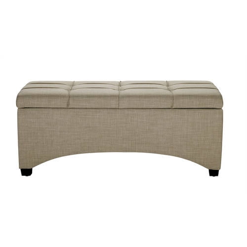 Better Homes and Gardens Pintucked Storage Bench, Beige
