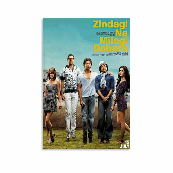 Movie Zindagi Na Milegi Dobara Poster Canvas Painting Wall Art Poster for Bedroom Living Room Decor