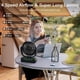 thumbnail image 3 of FRIZCOL Ventilador de camping 3 en 1 – Ventilador portátil recargable – Ventilador con batería de 24000 mAh de 9 pulgadas (140 horas) – Ventilador USB con luz y control remoto para interior, exterior,, 3 of 5