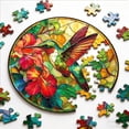 thumbnail image 4 of Acrylic Jigsaw Puzzle Suncatcher, Suncatcher Puzzle, 83 Pieces Acrylic Puzzle Window Hanging, Colorful Stained Glass Acrylic Sun Catcher Decor, for Women Mom, 4 of 8