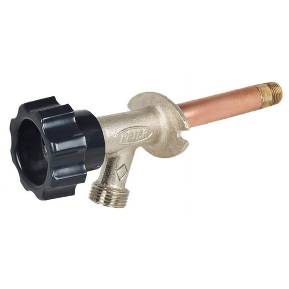 PRIER Products Frost Free Wall Hydrant 378-04 - Brass, Stop Valve - 1/2 In. SWT x 1/2 In. IPS