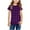 Purple, variant on Boys Girls Short Sleeve T-Shirts Kids Classic Checkered Graphic Tee Cute Round Neck Versatile Top