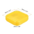 thumbnail image 2 of Uxcell Magnetic Pin Cushion Square Sewing Pin Holder Storage Case Tool, Yellow, 2 of 5