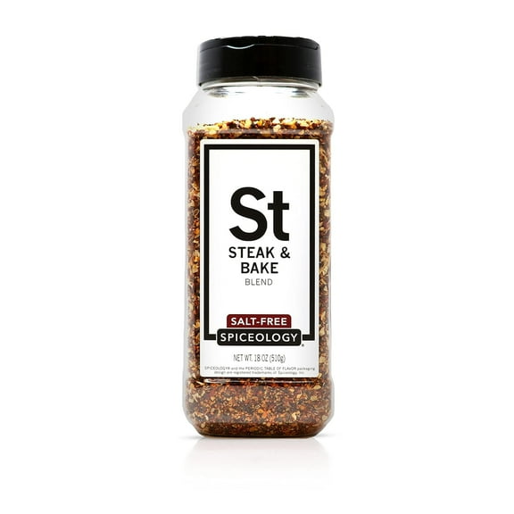 Spiceology – Steak & Bake Seasoning (Salt-Free) – Bold All-Purpose Blend for Grilling, Roasting & More – 18 oz