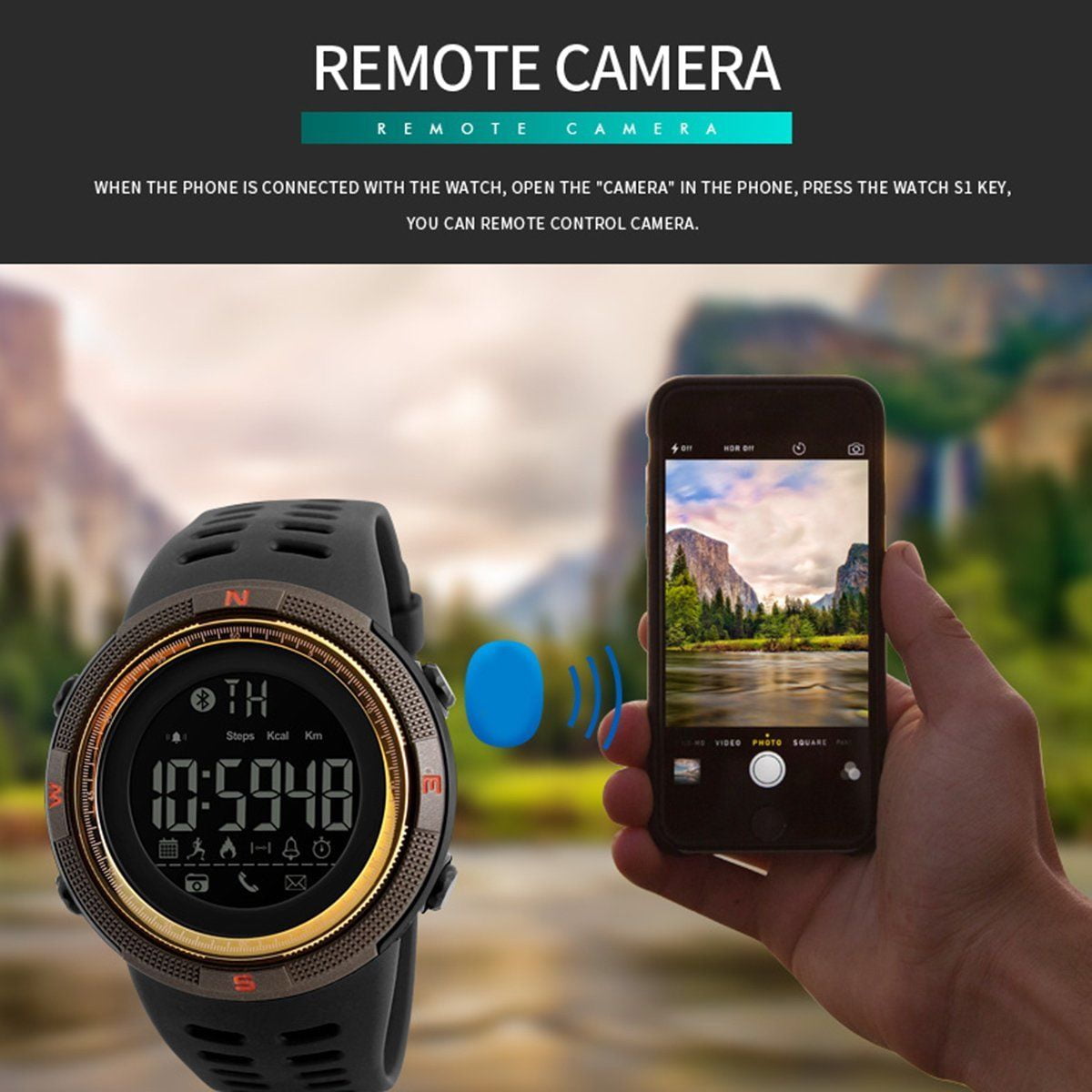 skmei fashion men's smart watch