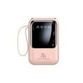 thumbnail image 6 of Leodye Digital Display Portable Power Bank 5000mAh with Integrated Charging Cable and Lanyard, 6 of 8