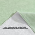 thumbnail image 5 of Newbridge Sage Green Napa Leaf Solid Color 52 x 70 inch Rectangle Vinyl Flannel Backed Tablecloth, 5 of 8