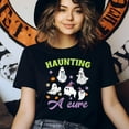 thumbnail image 3 of Haunting for a Cure Nurse Graphic T-Shirt for Women Men | Funny Ghost Medical Tee, CarolinaBlue, Size M, 3 of 6