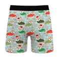 thumbnail image 3 of TAIAOJING Christmas Underwear for Men Slim Print Christmas Briefs Mid-waist Briefs Stretch Men's Breathable Boxer, 3 of 6