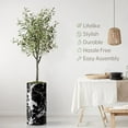 thumbnail image 3 of Artificial Tree in Modern Marble Effect Planter, Fake Olive Silk Tree for Indoor and Outdoor Home Decoration - 68" Overall Tall (Plant Pot Plus Tree), 3 of 5