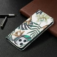 thumbnail image 6 of Dteck Case for Apple iPhone 12 Pro 6.1-inch,Patterned Flip PU Leather Wallet iPhone 12 6.1" Case Magnetic 3 Card Holder Slots with 1 Cash Pocket Protective Kickstand Shell Cover,White Flowers, 6 of 7