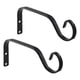 thumbnail image 1 of 2x Soportes para plantas colgantes Soporte para cesta con gancho Colgadores para plantas para cesta colgante para Negro, 1 of 9