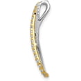 thumbnail image 2 of Gold 14k Two-tone 1/5ct. Diamond Fancy Twisted and Braided Chain Slide Natural Diamonds, 2 of 6
