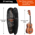thumbnail image 3 of Funda para ukelele Mdvora, bolsa acolchada duradera, impermeable, de 21 pulgadas, 3 of 8