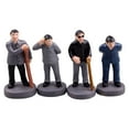 thumbnail image 2 of 4 Pieces People Figurines Set Action Figure Model for DIY Scene Layout Decor, 2 of 6