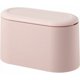 thumbnail image 1 of Diseño compacto, cesto de basura moderno con tapa abatible para una eliminación fácil, organizador multiusos para espacios de oficina y hogar, plástico duradero, rosa claro, 1 of 5