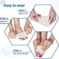 thumbnail image 4 of 2 Pair 4 Half Toe Bunion Sleeves with Gel Ball Sole Pads Cushion for Women and Men,Forefoot Metatarsal Pads for Metatarsalgia Pain Relief, Diabetic Foot, Mortons Neuroma, Calluses, 4 of 6