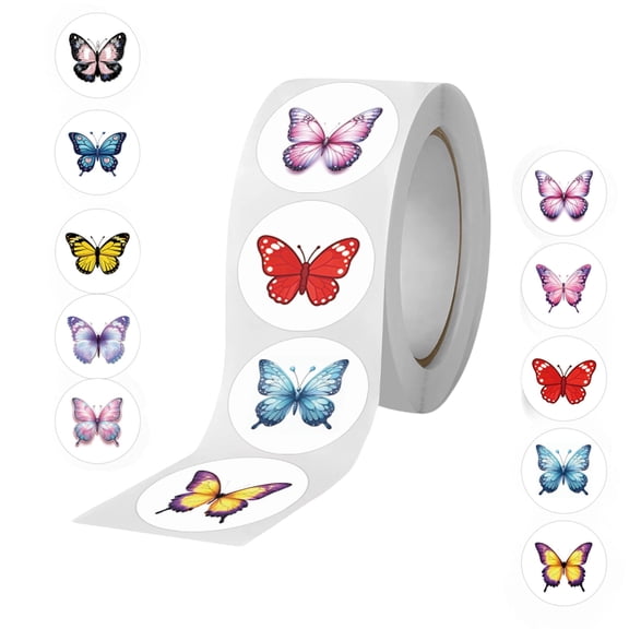 500 Pcs Flower Butterfly Stickers for Kids Classroom Boys Girls School Adults. 1 Roll 1 Inch Plant Stickers Bulk Party Favors.Floral Scrapbook Nature Sticker Packs for Water Bottles Phone Laptop