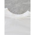 thumbnail image 3 of Camiseta de cuello redondo con temática de San Valentín, estampado informal de corazones y rosas, tejido de punto, top de verano ajustado para mujer, conjunto de moda para pareja, largo normal., 3 of 6
